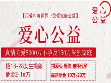 定南捐卵助孕生子 爱心志愿者招募